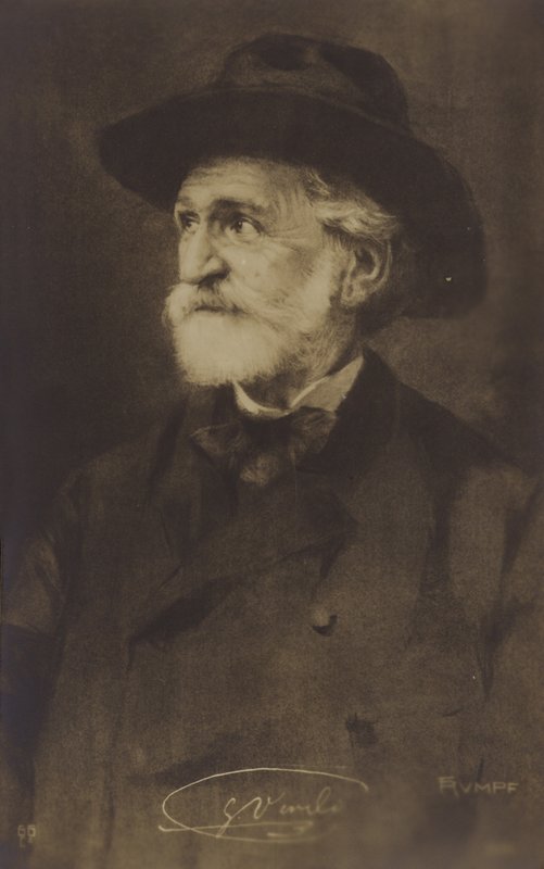 Porträt von Giuseppe Verdi von Italian Photographer