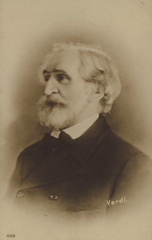 Porträt von Giuseppe Verdi von Italian Photographer