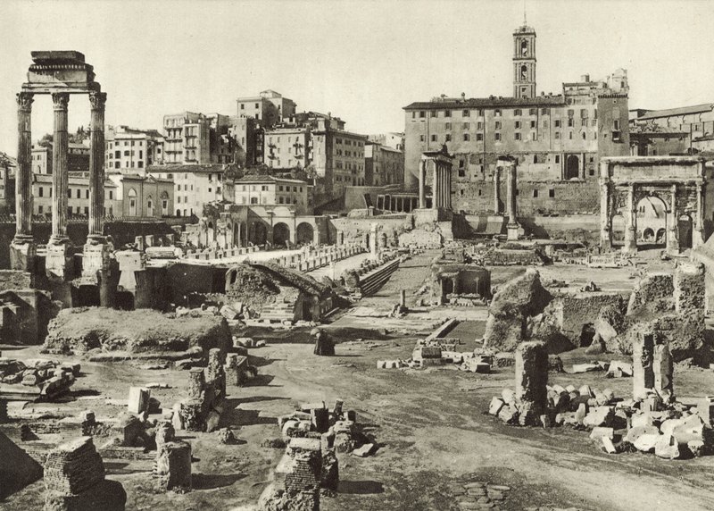 Forum Romanum und Basilika Julia von Italian Photographer