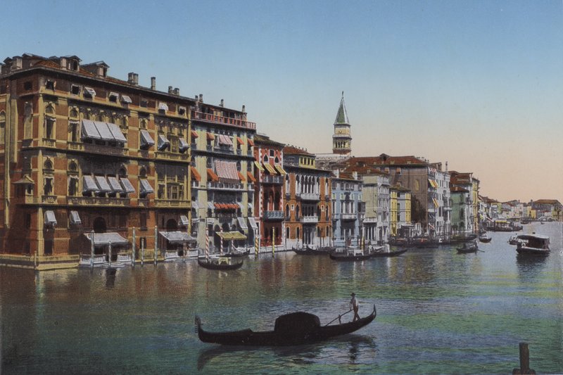 Venedig, Canal Grande, Fuga Alberghi von Italian Photographer