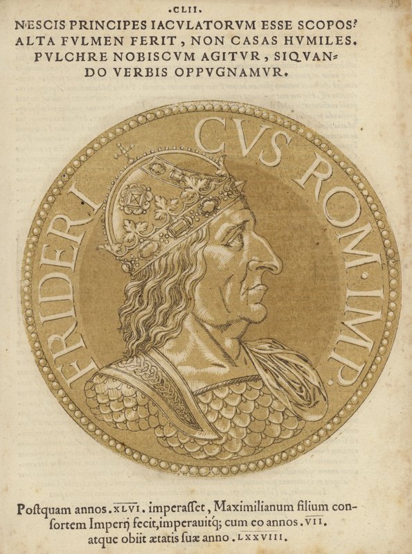 Münze mit dem Bild von Maximilian I. von Italian School