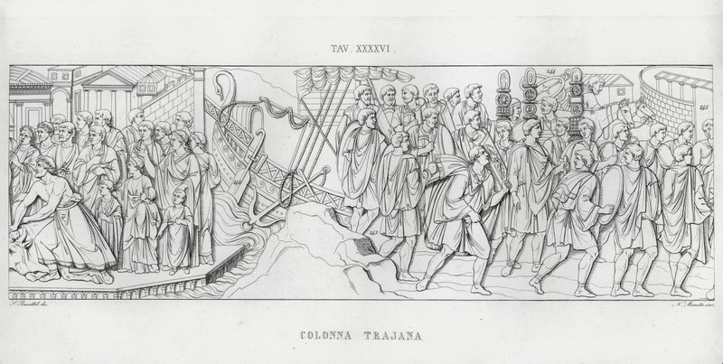 Trajanssäule von Italian School