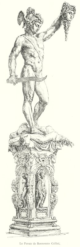 Perseus von Benvenuto Cellini (Stich) von Italian School