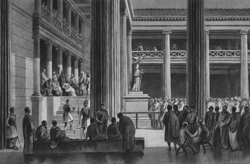 Pompeji: Basilika von Italian School
