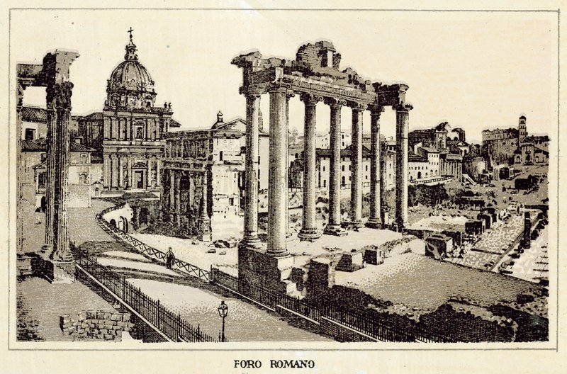 Rom: Forum Romanum von Italian School