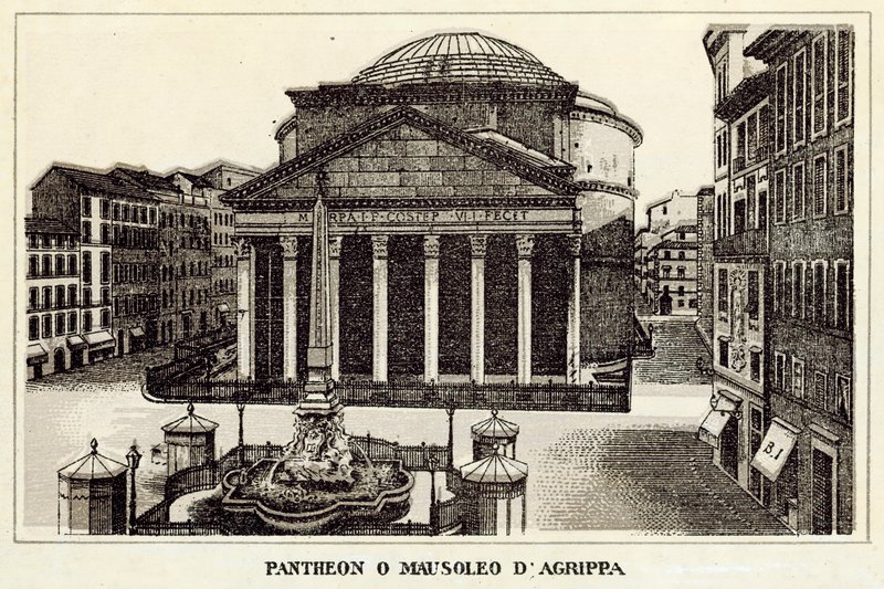 Rom: Pantheon oder Mausoleum des Agrippa von Italian School