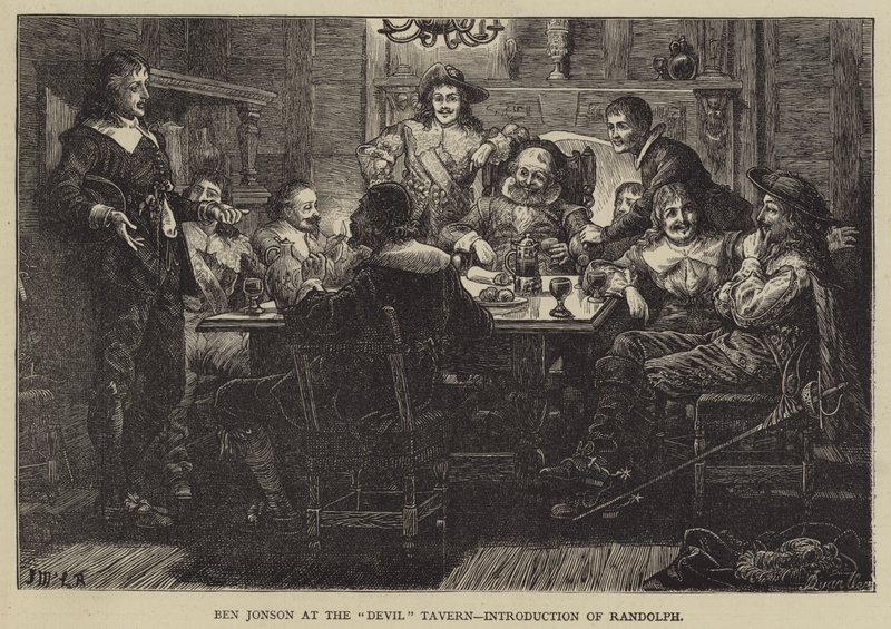 Ben Jonson in der Devil Tavern, Einführung von Randolph von J.M.L. Ralston