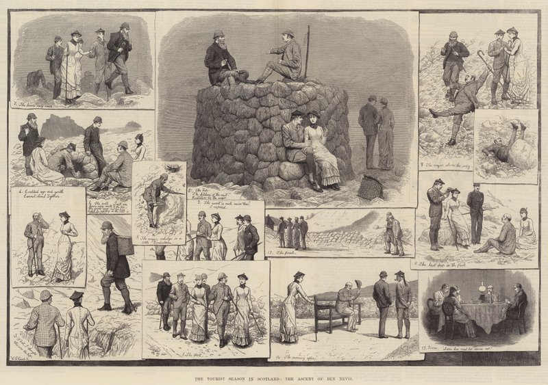 Die Touristensaison in Schottland, der Aufstieg auf den Ben Nevis von J.M.L. Ralston