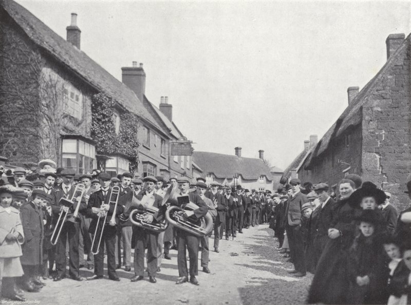 Hallaton Hare Pie Festival, die Prozession von J. Benjamin Stone