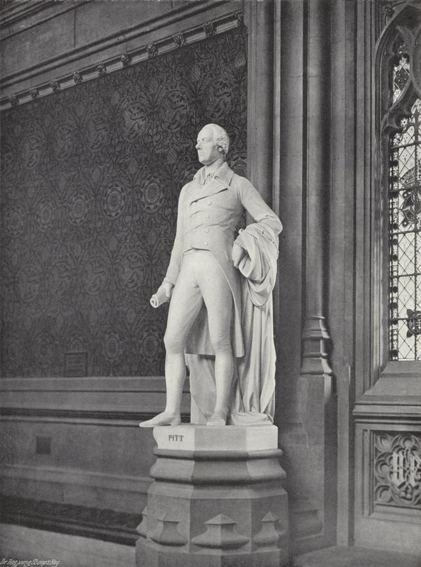 Statue von Pitt von J. Benjamin Stone