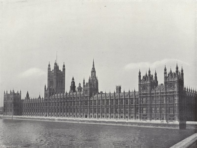 Der Palast von Westminster von J. Benjamin Stone