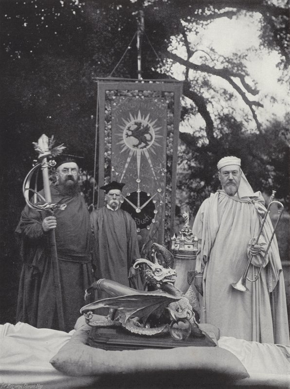 Das walisische Eisteddfod, Insignien und Beamte von J. Benjamin Stone