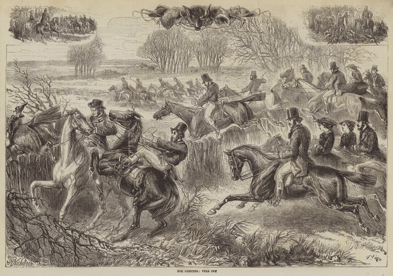Fuchsjagd, voller Schrei von J. H. Nicholson