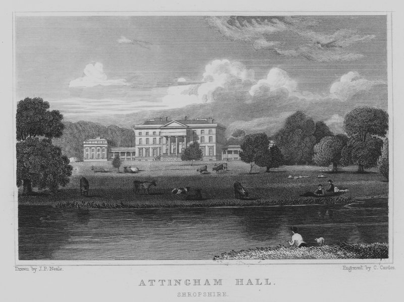Attingham Hall, Shropshire von John Preston Neale