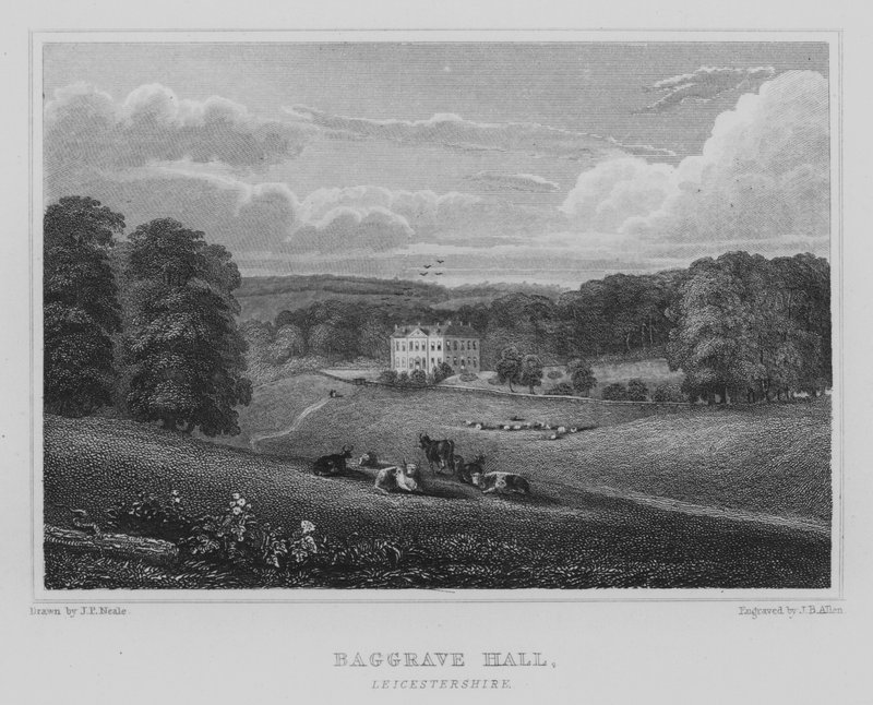 Baggrave Hall, Leicestershire von John Preston Neale