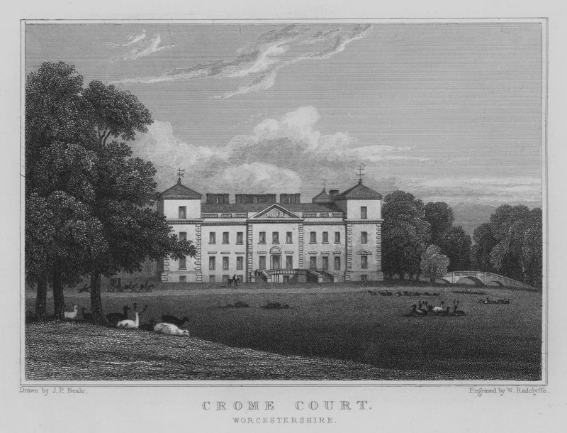Crome Court, Worcestershire (Stich) von John Preston Neale