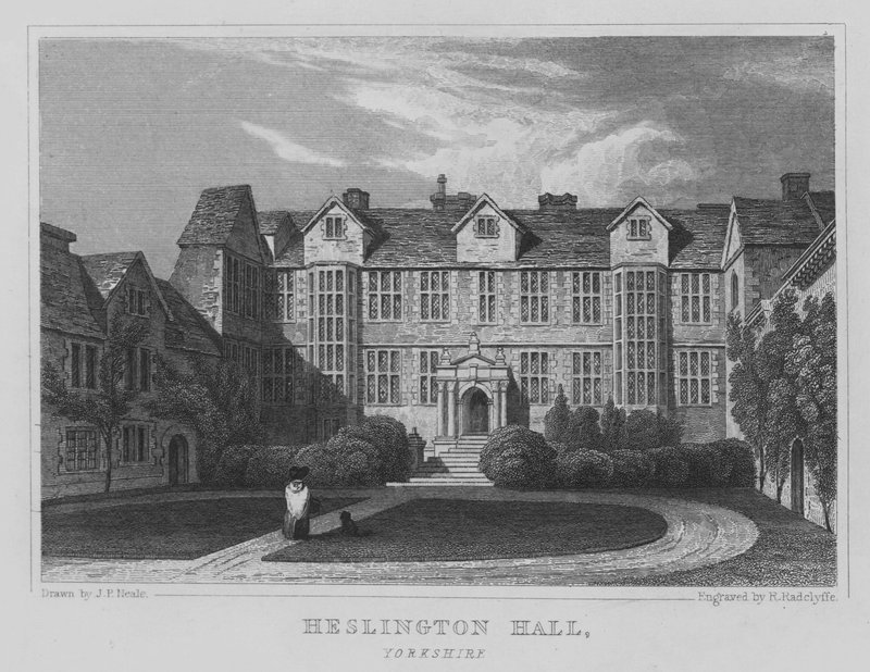 Heslington Hall, Yorkshire (Stich) von John Preston Neale