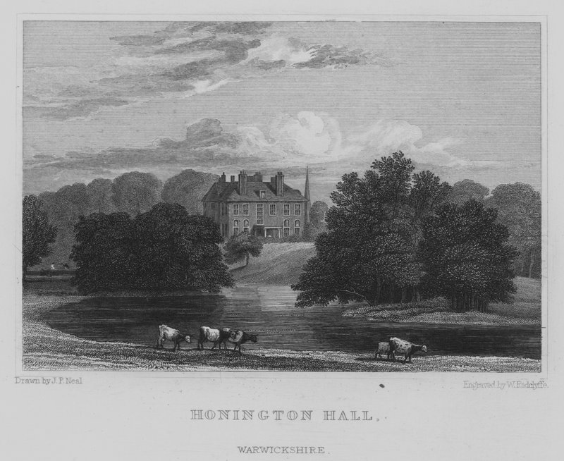 Honington Hall, Warwickshire von John Preston Neale