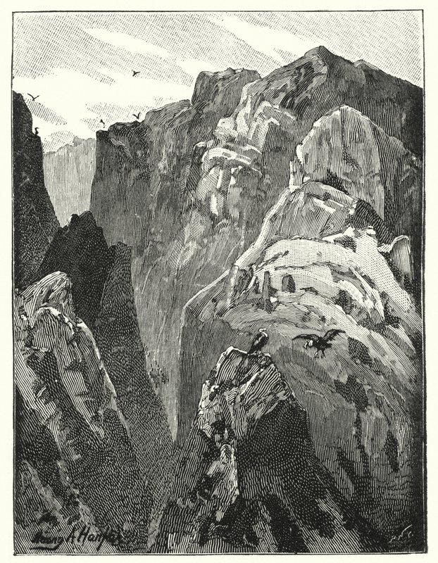 Die Berge bei Jericho (Lithografie) von James (after) Clark