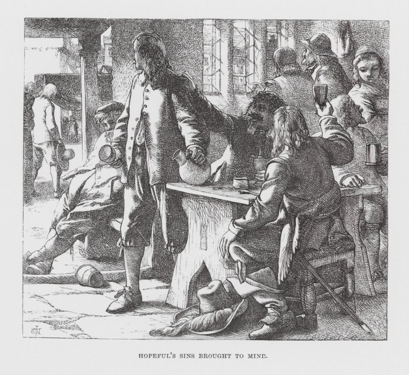 Hopefuls Sünden in Erinnerung gebracht (Gravur) von James Dawson Watson