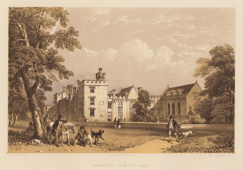 Penshurst vom Park aus von James Duffield Harding