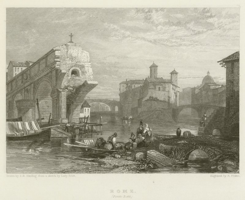 Rom, Ponte Rotti von James Duffield Harding