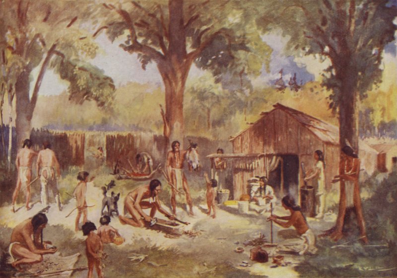 Ein Indianerdorf von James Fergus Kyle