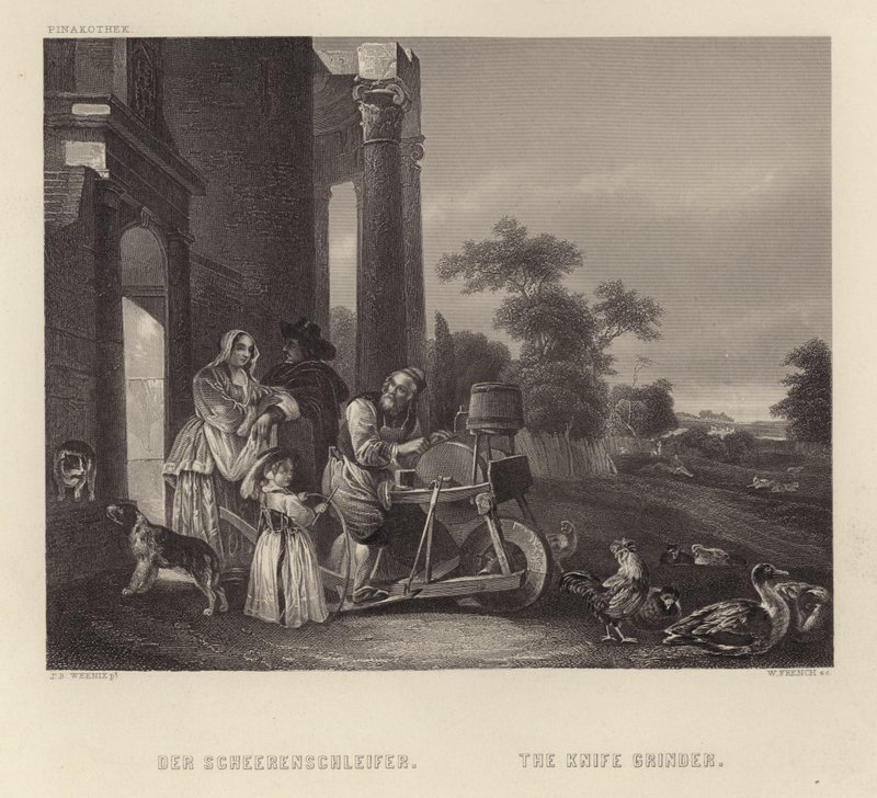 Der Messerschleifer von Jan Baptist Weenix
