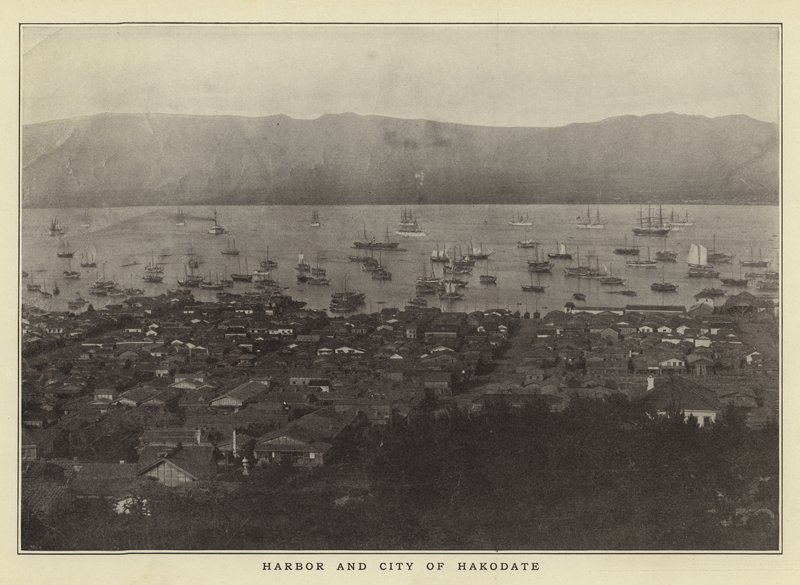 Hafen und Stadt von Hakodate von Japanese Photographer