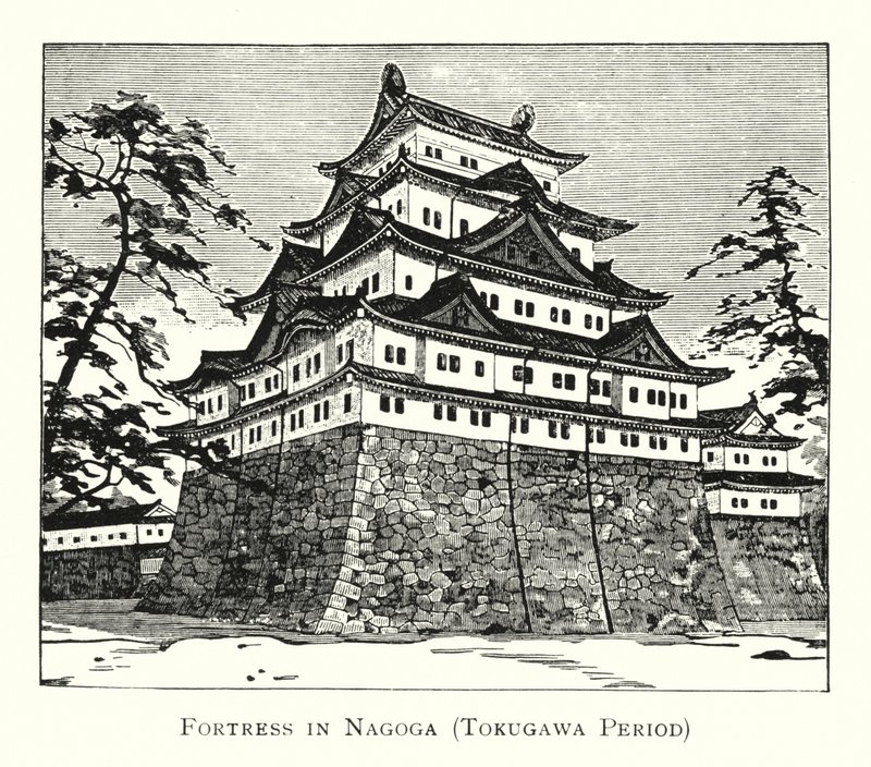 Festung in Nagoga, Tokugawa-Periode von Japanese School