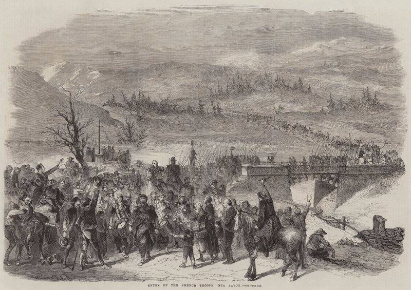 Einzug der französischen Truppen in Savoyen von Jean Adolphe Beauce