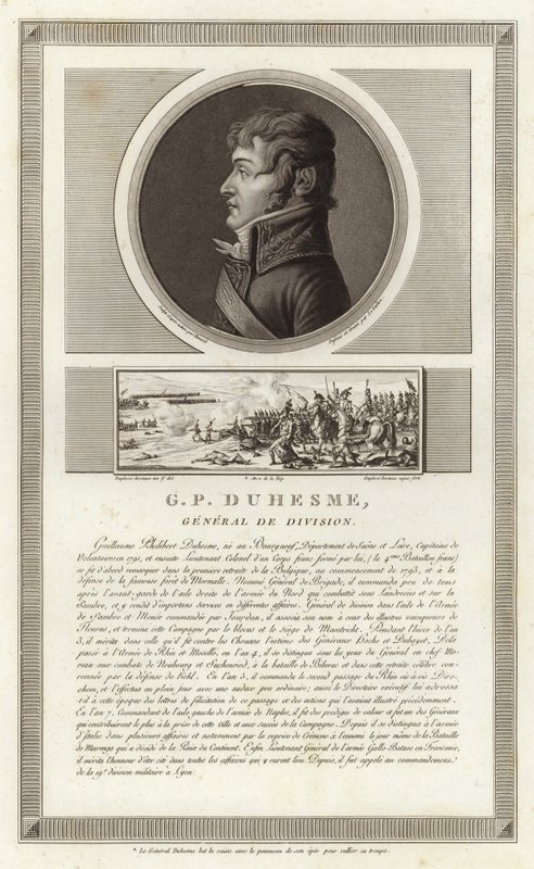 Porträt von Guillaume Philibert Duhesme von Jean Duplessi Bertaux