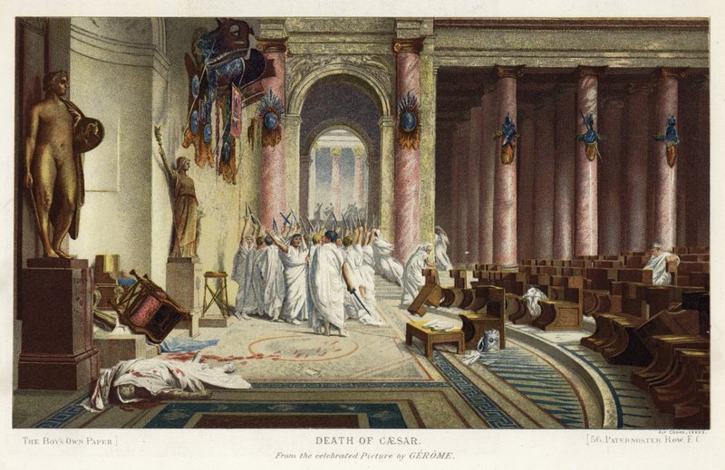 Der Tod Caesars von Jean Leon (after) Gerome