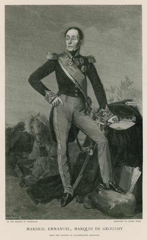 Marschall Emmanuel, Marquis de Grouchy von Jean Sebastien Rouillard
