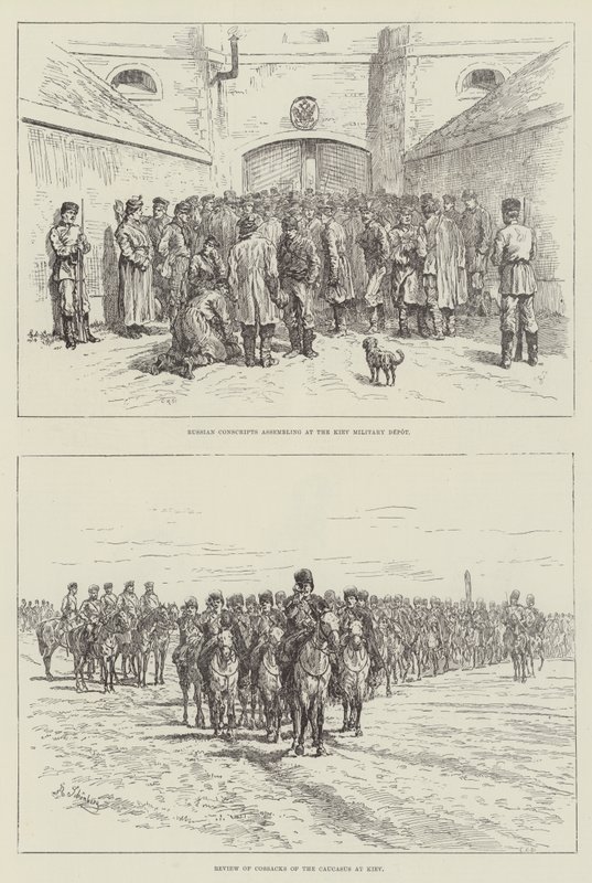 Militär in Kiew von Johann Nepomuk Schonberg