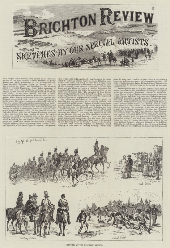 Skizzen bei der Brighton Review von Johann Nepomuk Schonberg