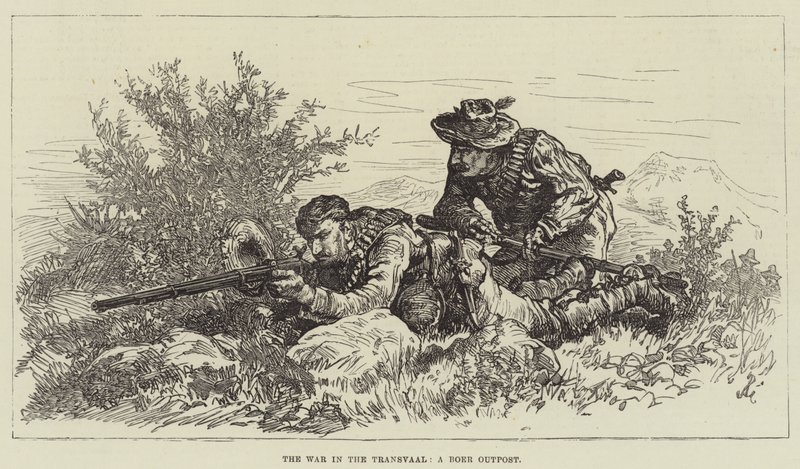 Der Krieg in Transvaal, ein Buren-Außenposten von Johann Nepomuk Schonberg
