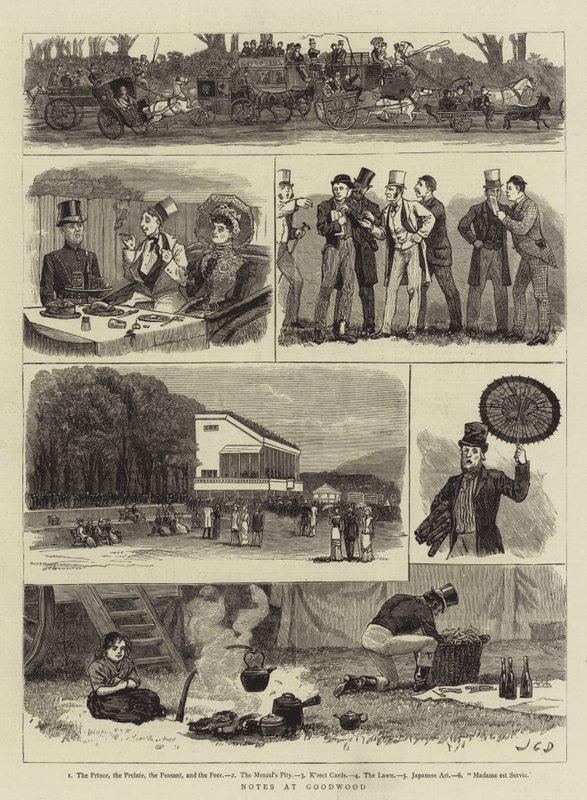 Notizen in Goodwood von John Charles Dollman