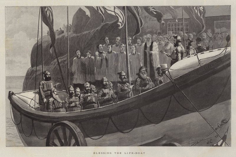 Segnung des Rettungsbootes von John Charlton