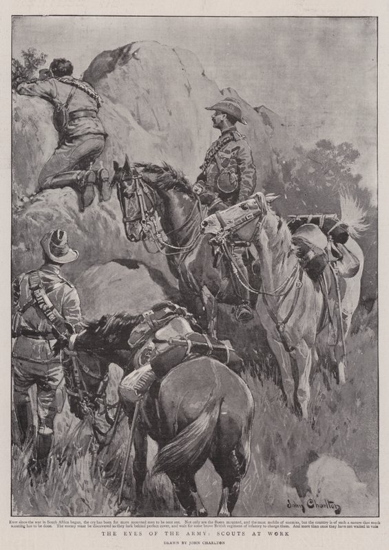 Die Augen der Armee, Späher bei der Arbeit von John Charlton