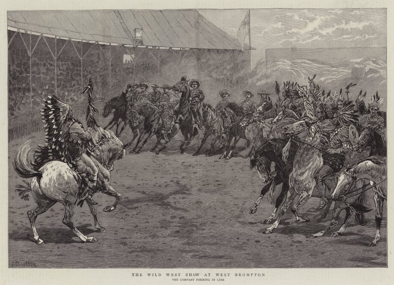 Die Wildwest-Show in West Brompton von John Charlton