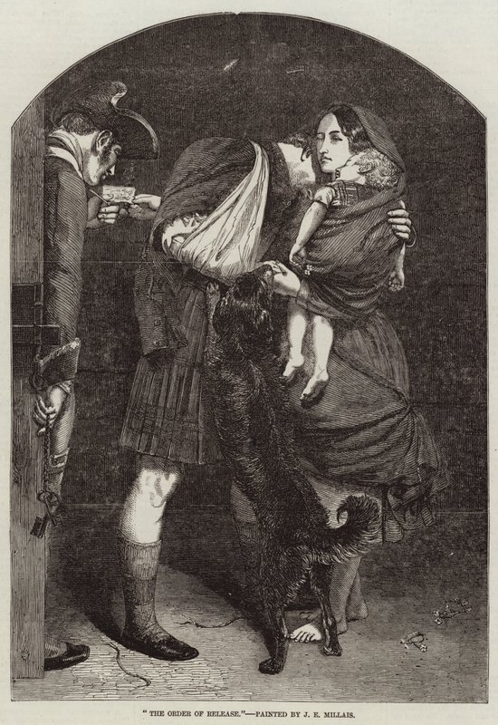 Der Freilassungsbefehl von John Everett Millais