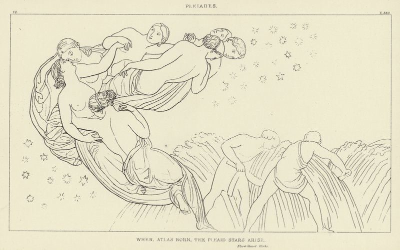 Plejadengruppe von John Flaxman