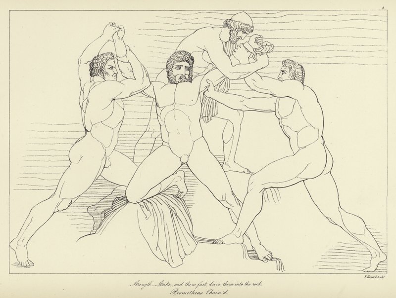 Gefesselter Prometheus von John Flaxman