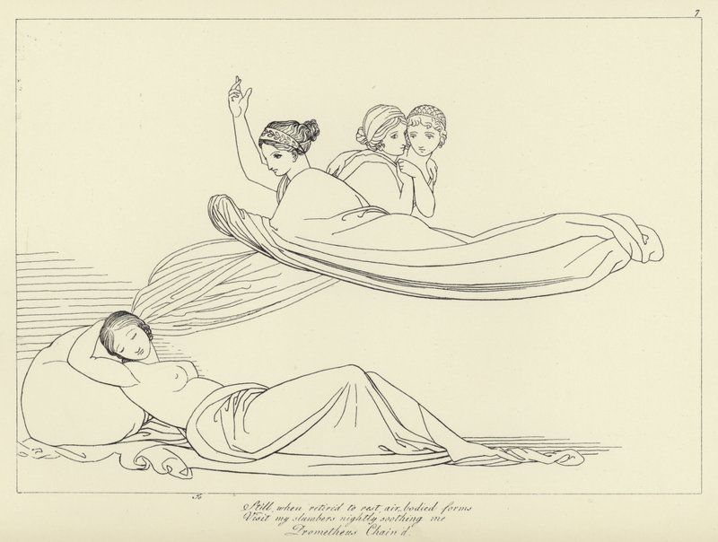 Prometheus gefesselt von John Flaxman