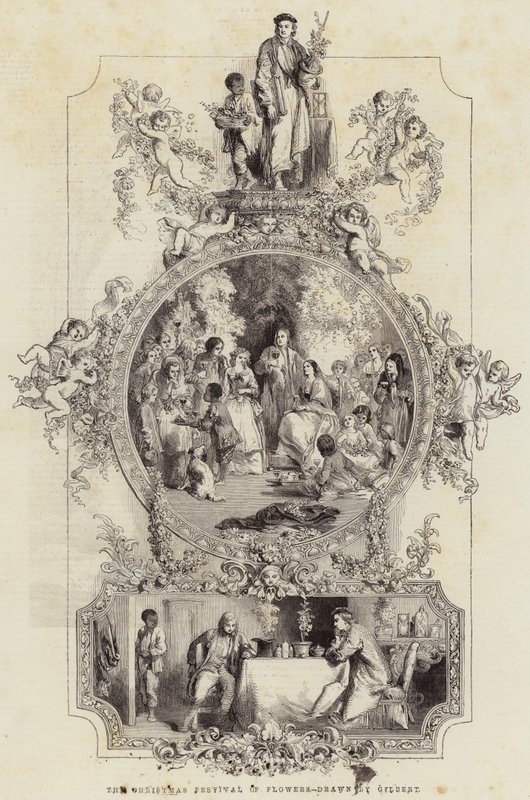 Das Weihnachtsfest der Blumen von John Gilbert