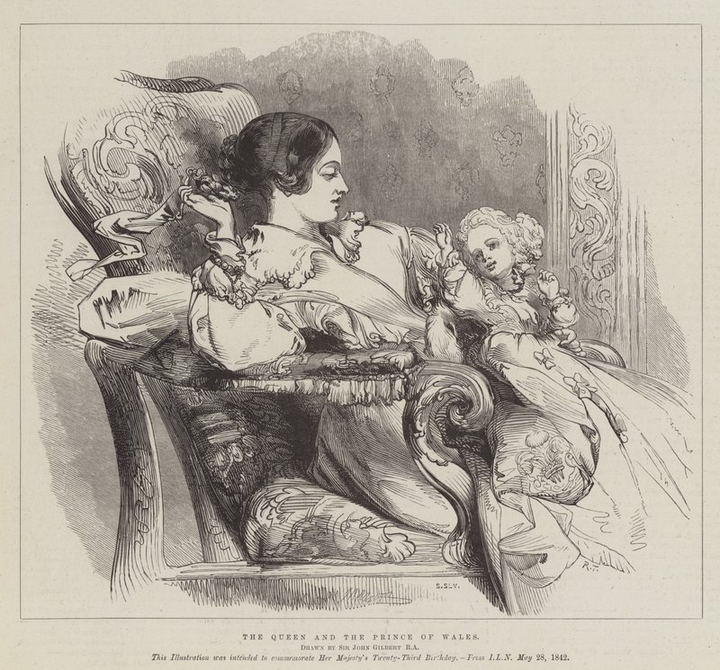 Die Königin und der Prinz von Wales von John Gilbert