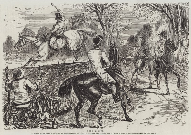 Sehr höflich von John Leech