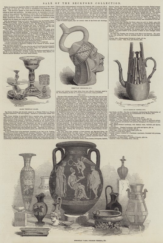 Verkauf der Beckford-Sammlung von John Wykeham Archer