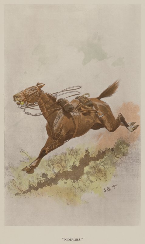 Reiterlos (Farblithografie) von John (after) Charlton